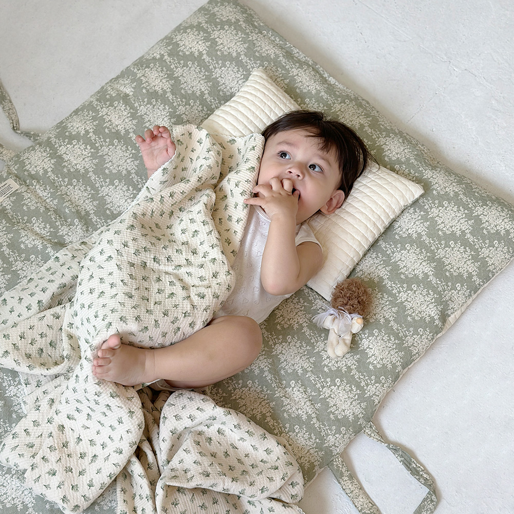 올포홈 누빔 사계절 어린이집 낮잠이불 두툼한 낮잠 패드 입소준비물 버니베어 건조기 사용