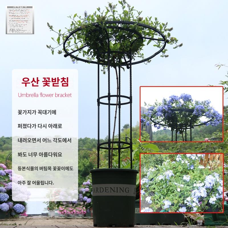 오벨리스크 장미아치 우산 넝쿨식물지지대 블랙 90cm - 상품 이미지
