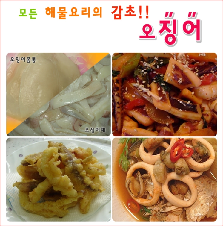 오징어 선동 오징어 3마리 생오징어 해물요리 - 상세 이미지 3