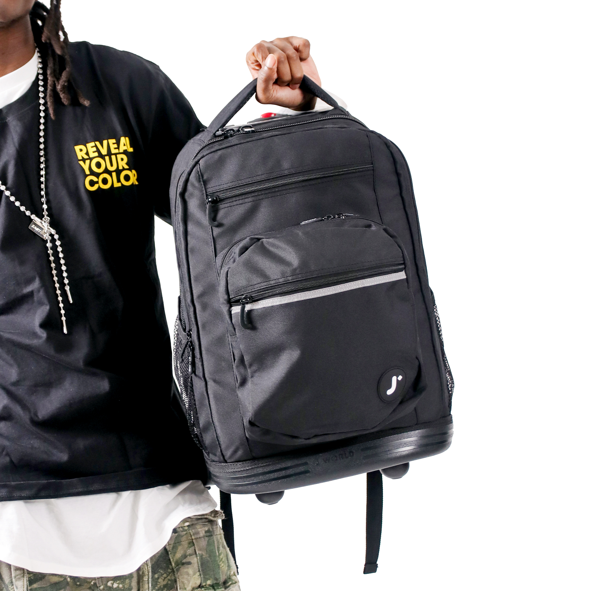 제이월드  51cm 롤링백팩 여행 캐리어 노트북수납 어학연수짐싸기(19인치)