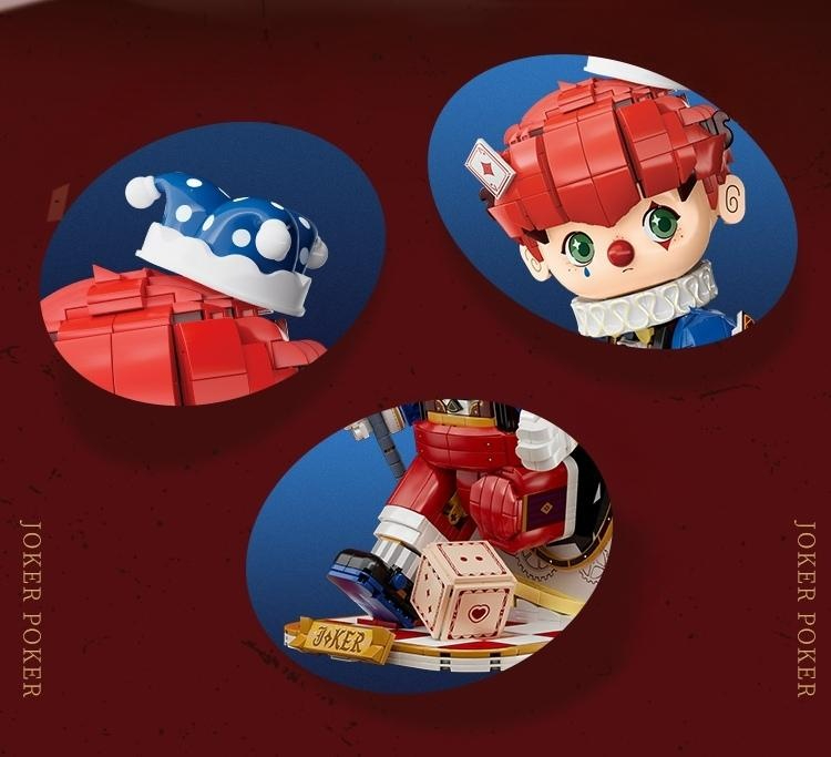 위키 Wekki 조커 포커 동화시리즈 귀여운 인형 중국 호환 블럭 506187 - 상세 이미지 4