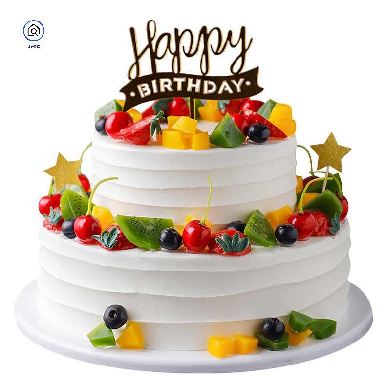 웨딩 모형 축하 케이크 가짜 단 기념일 반전 소품 카페 모형케이크 생일 백일상 - 상세 이미지 5