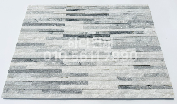 아트라인패널 600x150x15T 화이트그레이 / 하다건재 천연석타일