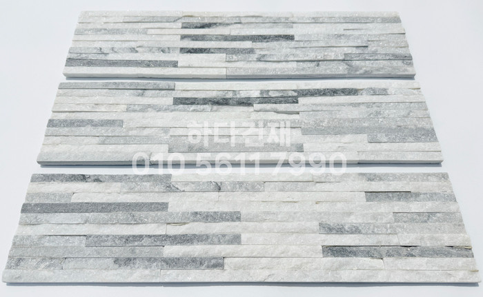 아트라인패널 600x150x15T 화이트그레이 / 하다건재 천연석타일