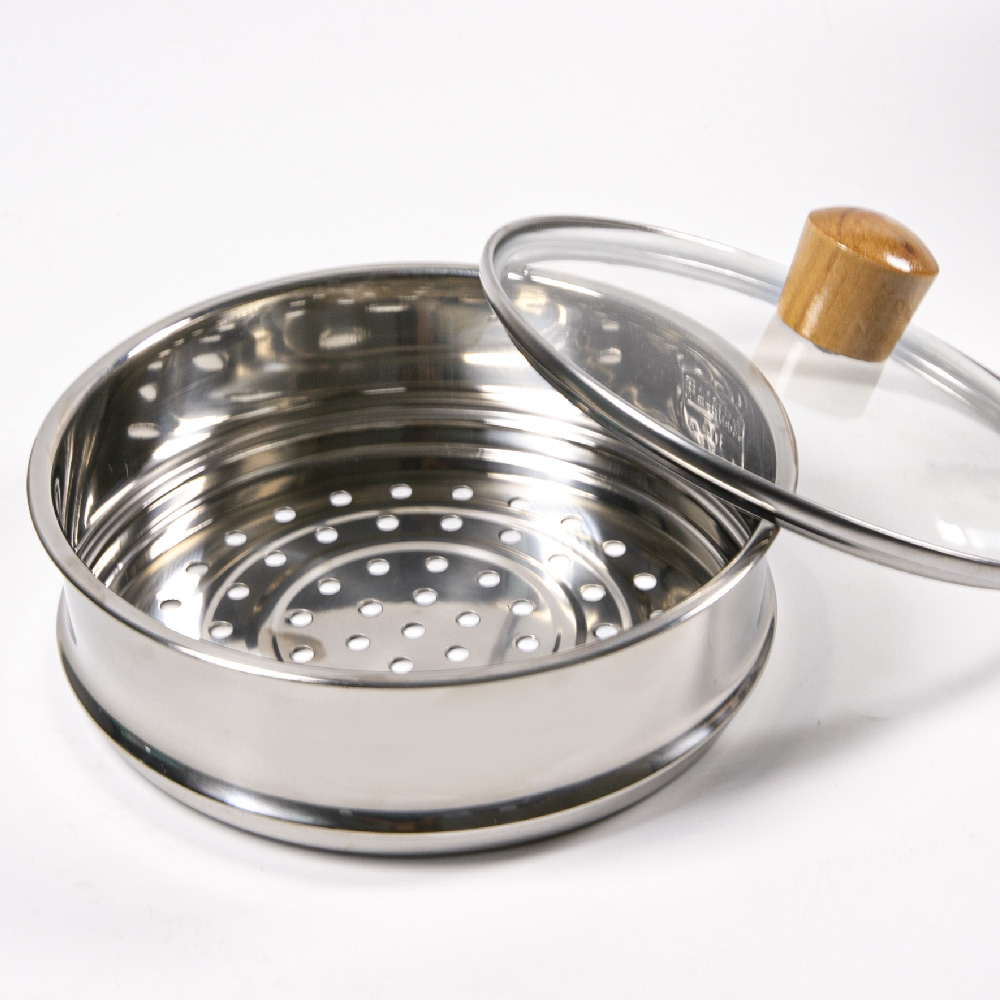스텐 찜기 이유식 만두 야채 떡 수육 찜냄비 찜통 세트 18cm - 상세 이미지 4