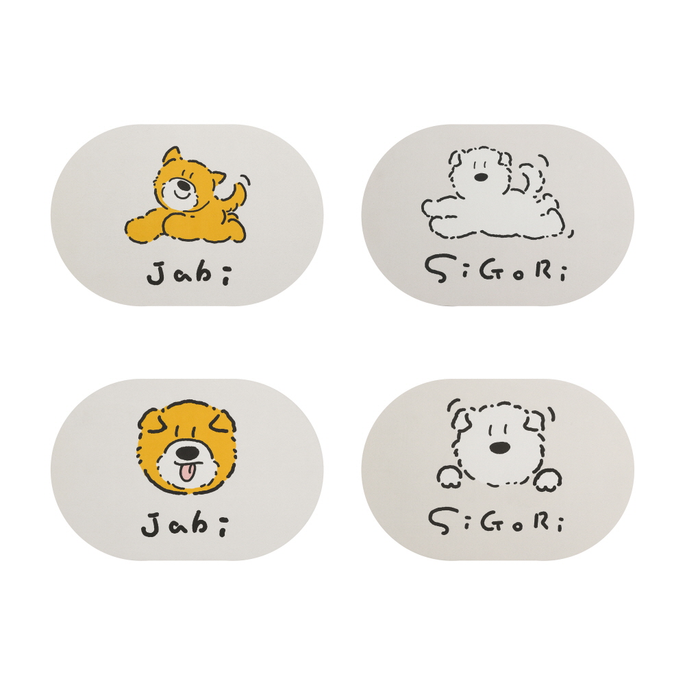 귀여운 욕실발매트 빨아쓰는 규조토발매트 주방 싱크대 발판 캐릭터