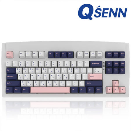 큐센 QSENN DT35 87 유무선 기계식 화이트 (저소음 크림옐로우PRO)