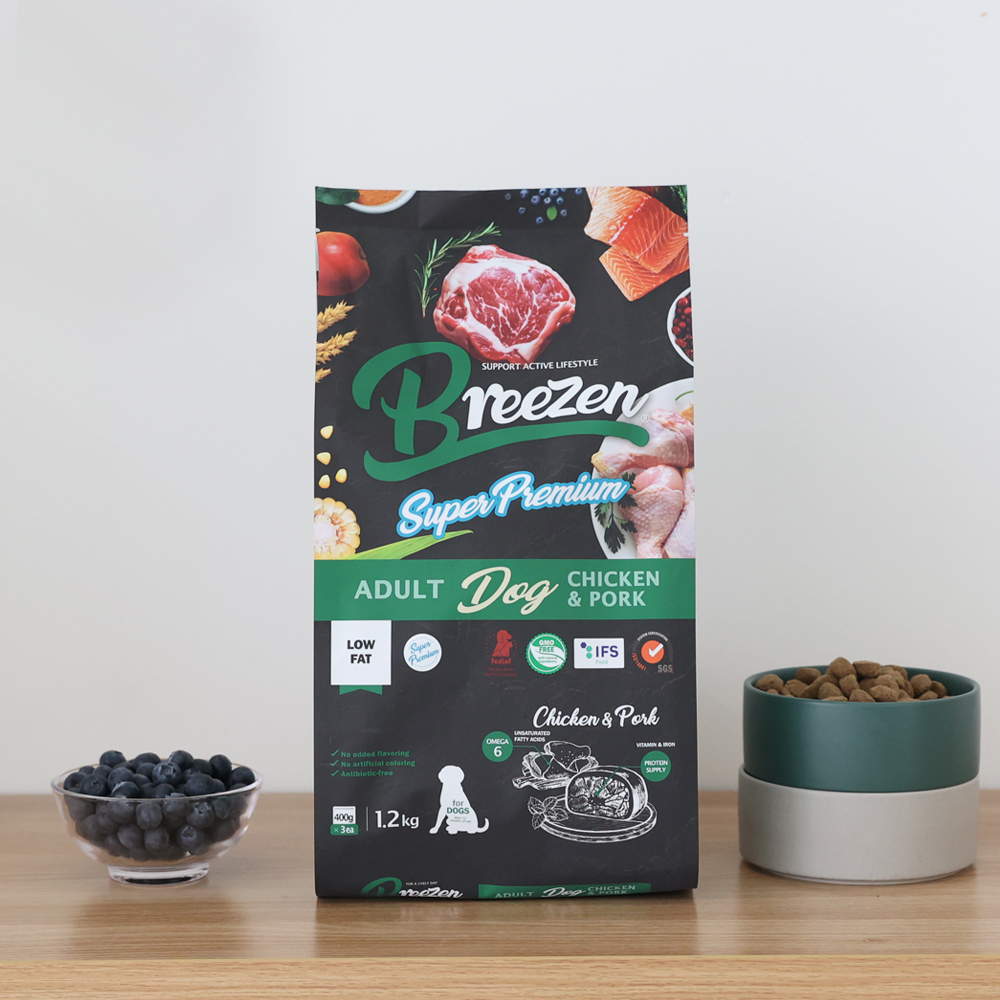 브리젠 슈퍼프리미엄 저지방 다이어트 강아지사료 체중조절 치킨+포크, 11mm, 1.2kg