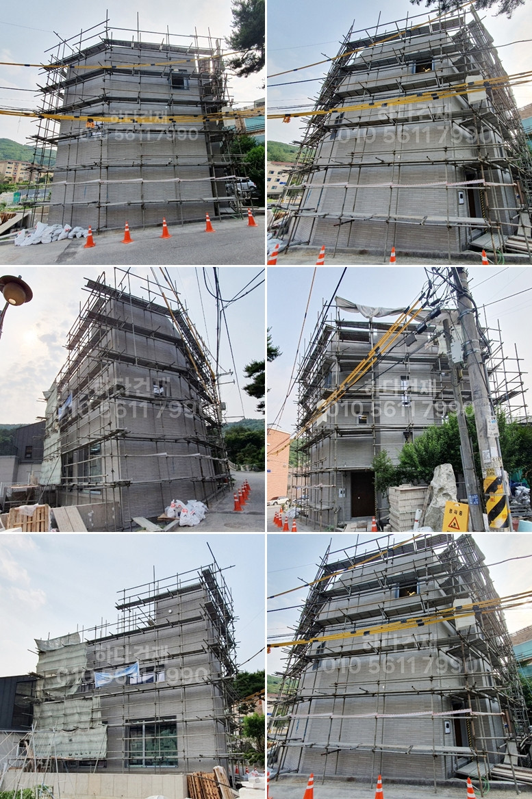 모노타일 롱와이드 500x50x17T 오석그레이 / 하다건재 시공사례