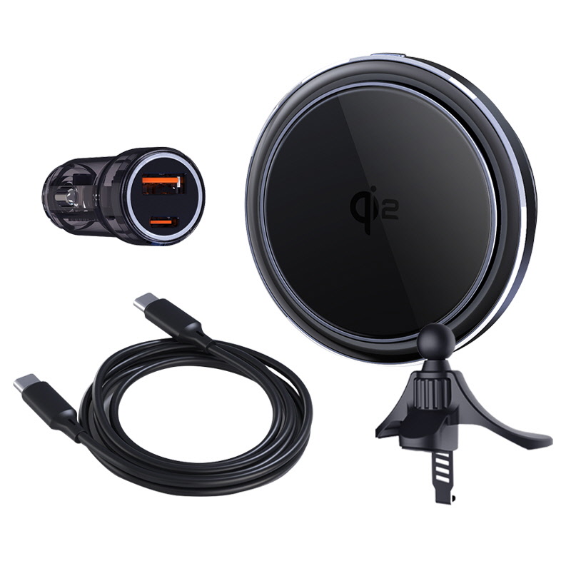 더존 Qi2 맥세이프 초고속 무선충전 핸드폰 거치대 TZ-S21+48W 초고속시거잭 포함 - 상세 이미지 3
