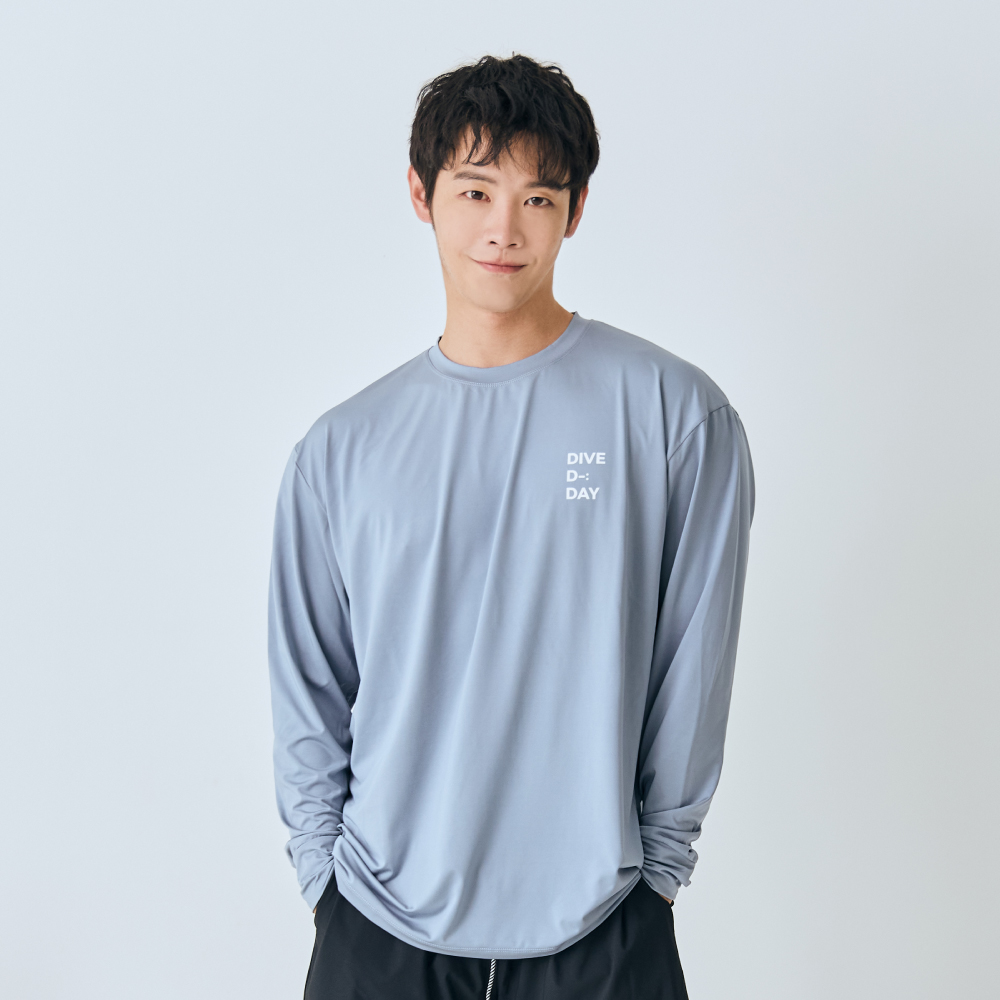 스윔어바웃 파스텔 긴팔 루즈핏 오버핏 래쉬가드 빅사이즈 수영복 커플 상의 남자 여자 - 상세 이미지 4