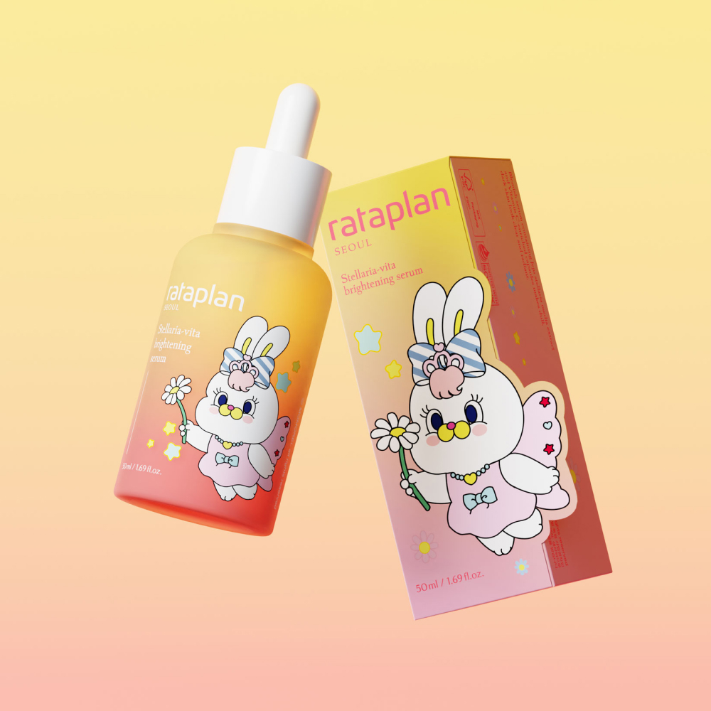 라타플랑X모모레이 별꽃비타 잡티 세럼 50ml, 1개 / 기미 흔적 미백 비타민C 앰플