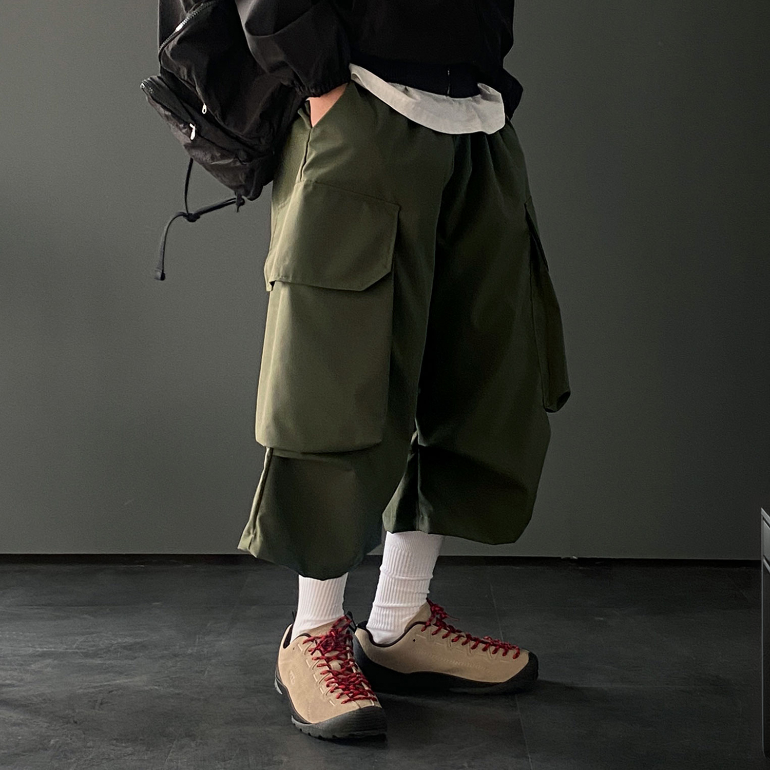 카고반바지 남자버뮤다팬츠 벌룬반바지 - 상품 이미지