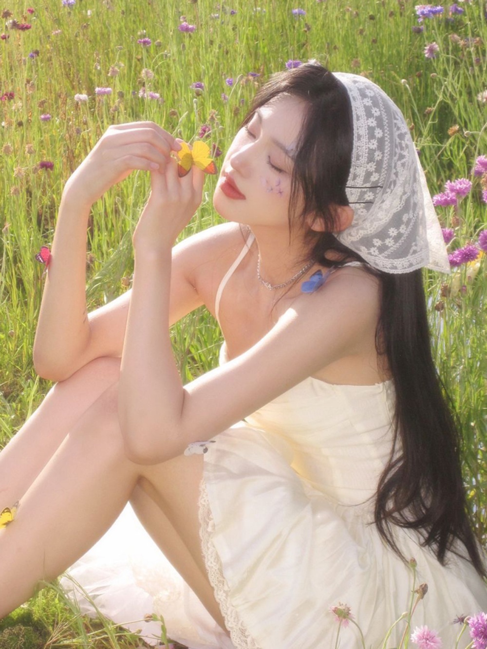 전참시 304회 크로셰 삼각두건 모자 귀여운 스카프 의상 옷 패션 - 상세 이미지 3