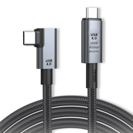 USB4.0 C to C타입 240W 8K 초고속 꺽임 케이블 1.5m MBF-U40R-15