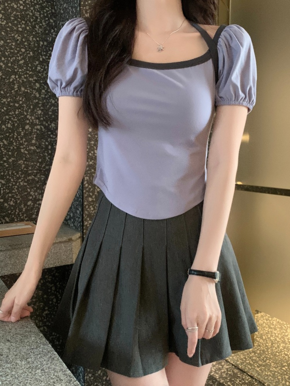 놀면뭐하니 239회 미주 반팔 티셔츠 오프숄더 러블리 의상 옷 패션 - 상세 이미지 3
