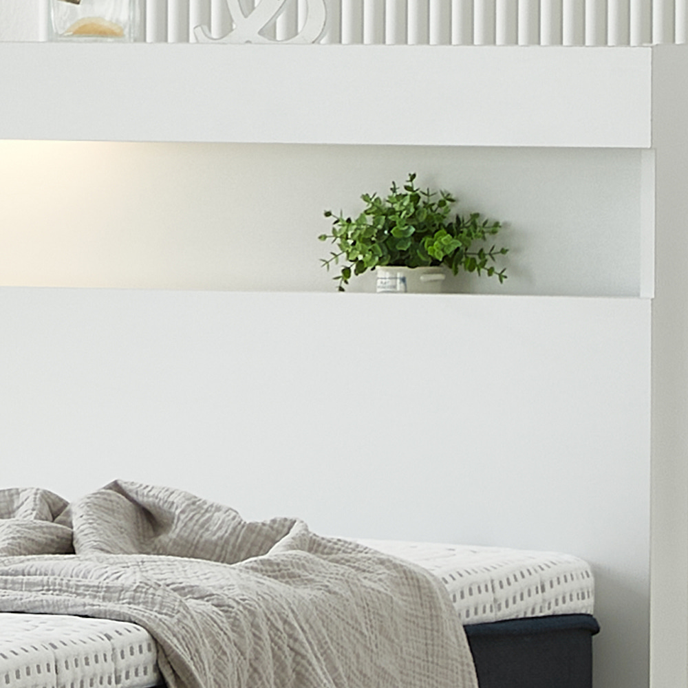 수납침대 LED 서랍 침대 퀸사이즈 Q 매트리스 포함