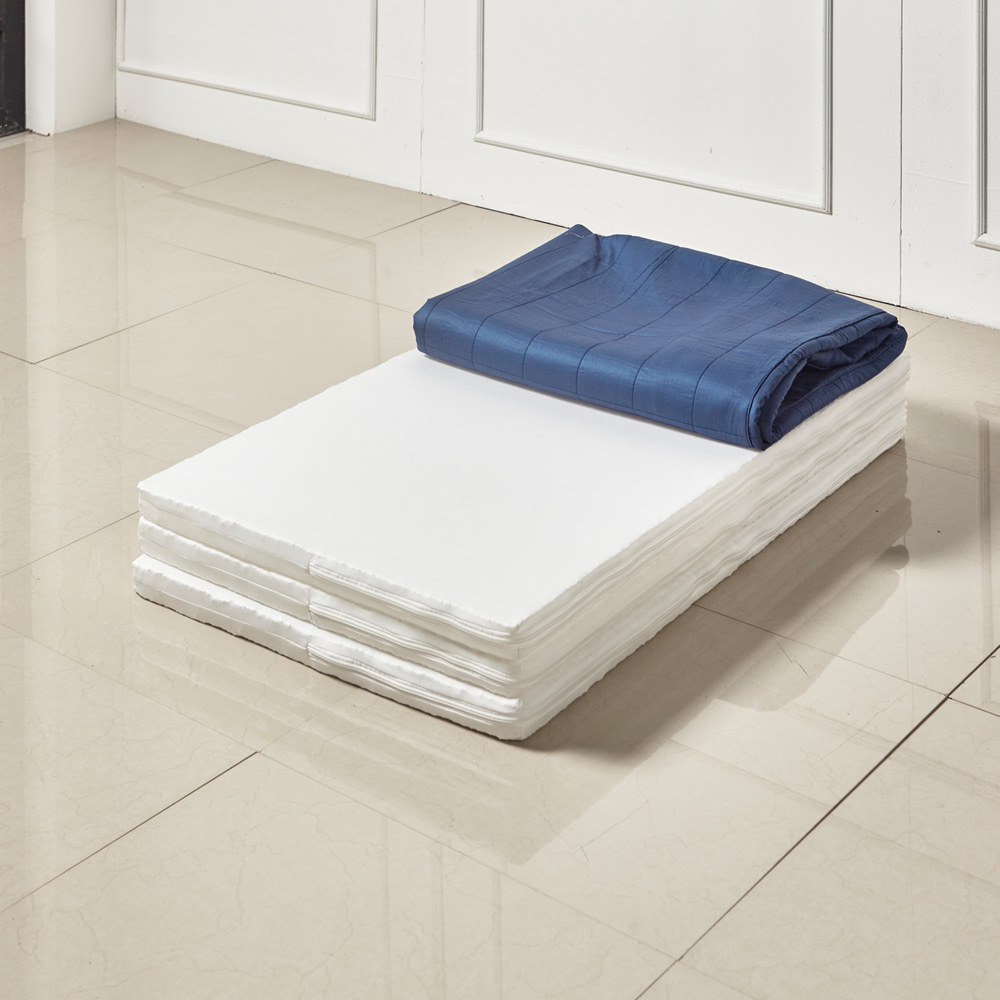 에어플렉스 침대 매트리스 토퍼 3단 접이식 바닥이불 요 SS