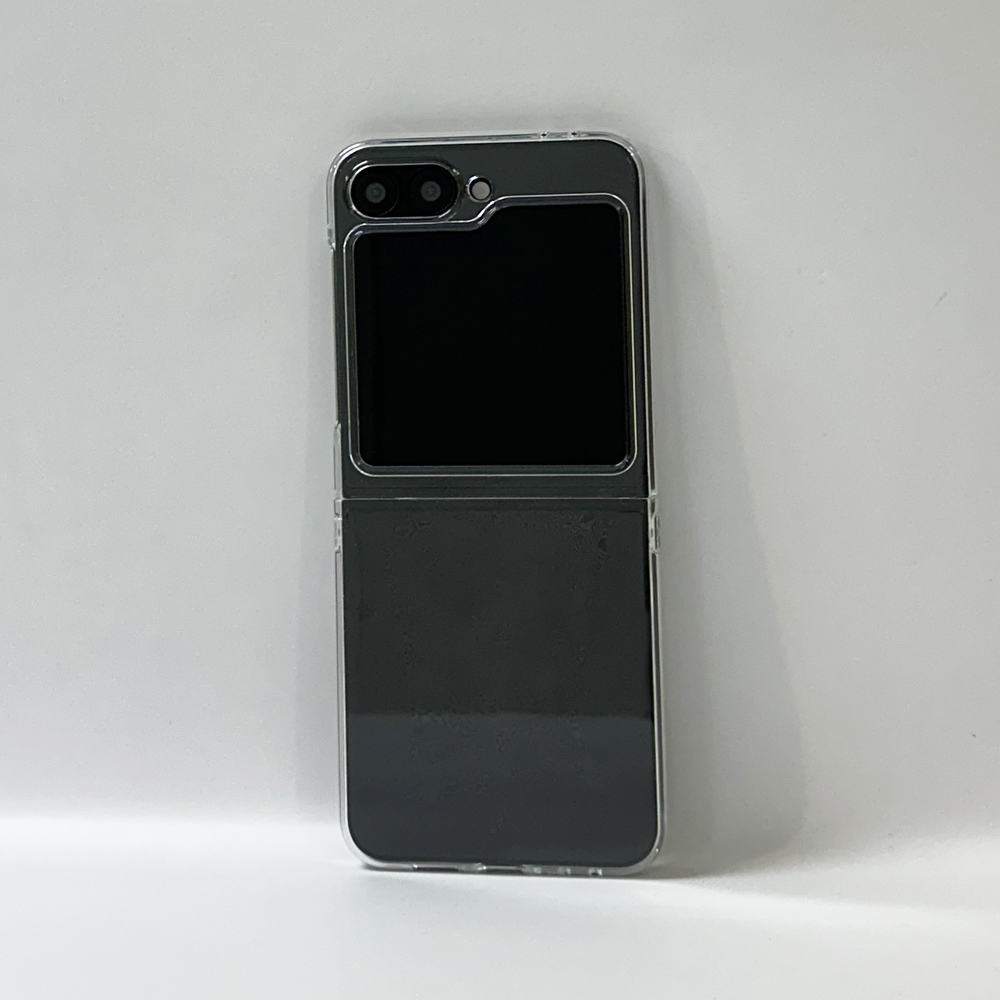 갤럭시 제트플립 변색없는 슬림 하드케이스 투명, 갤럭시Z 플립6 - 상품 이미지