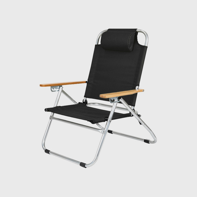 KOOLMAN(쿨맨) 딥폴딩 릴렉스 로우 캠핑 의자 블랙