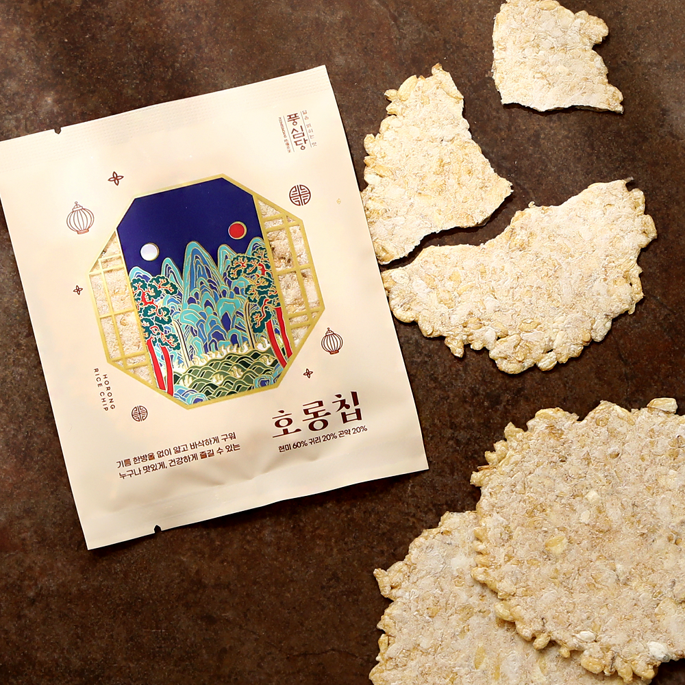 풍심당 현미 누룽지 곤약 귀리 15개 호롱칩