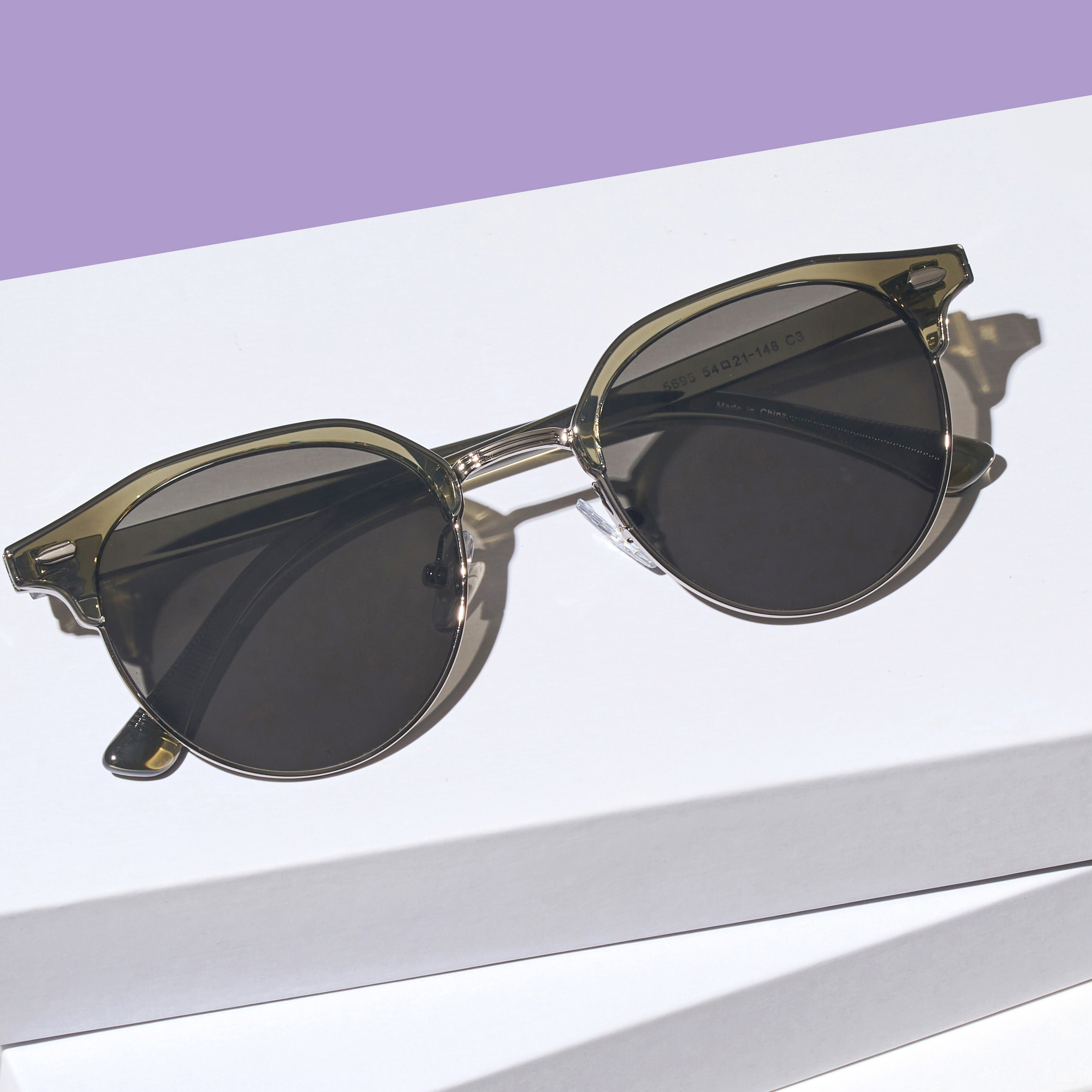 가벼운 자외선차단 하금테 선글라스 패션 골프