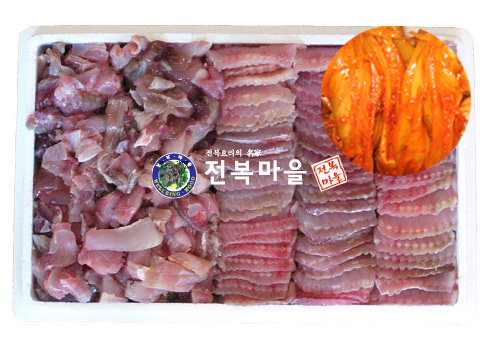 국산홍어1.5kg + 묵은지1kg 초장포함 삼합 삭힌홍어 - 상품 이미지