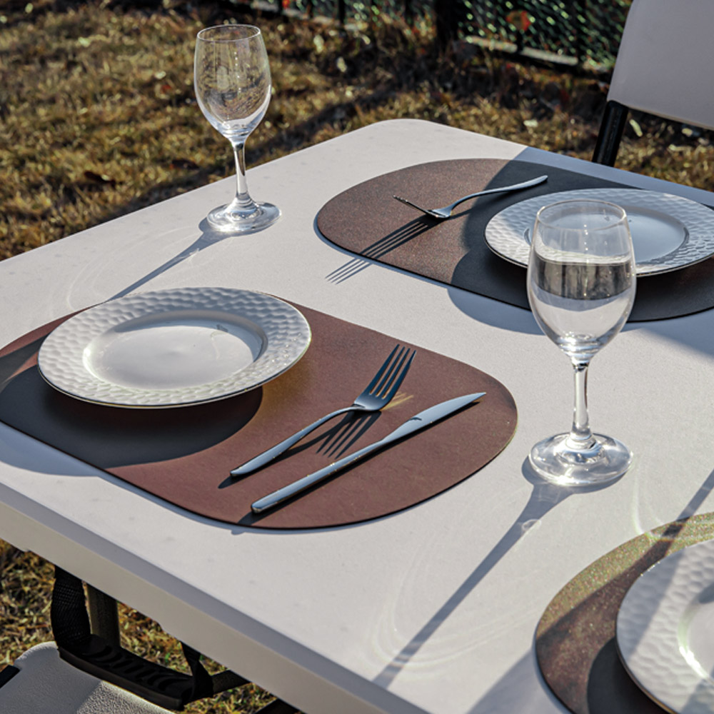 로티캠프 접이식 테이블 1800 폴딩 간이 식탁 입식 브로몰딩 다용도 화이트