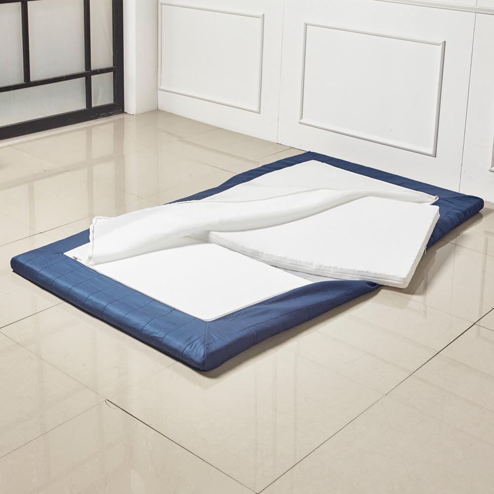 에어플렉스 침대 매트리스 토퍼 3단 접이식 바닥이불 요 SS