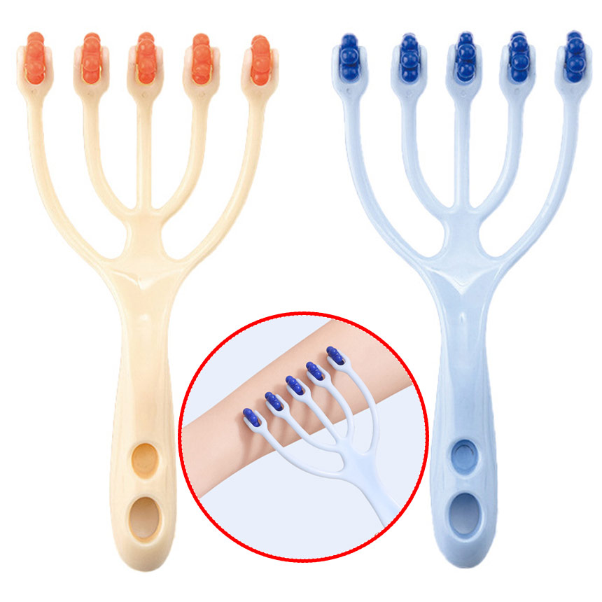 칼라 (고급형 바디마사지기 B타입) 롤러 두피 마사지기 지압 복부 배 종아리 팔뚝 머리 마사지 손 안마기 브러쉬 지압기 - 상품 이미지