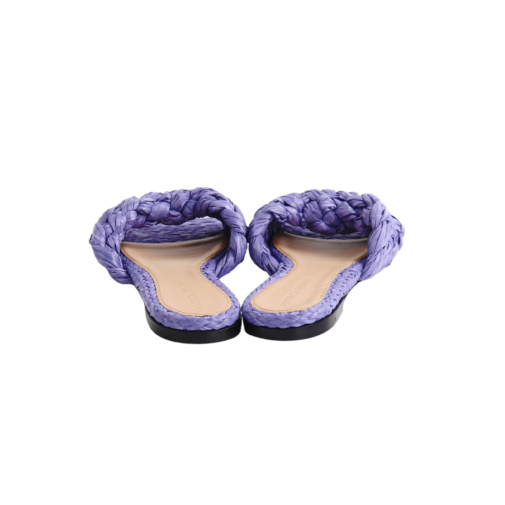보테가베네타 여성 라피아 스트레치 플랫 샌들 652860 V0GM0 5176 - 상세 이미지 4