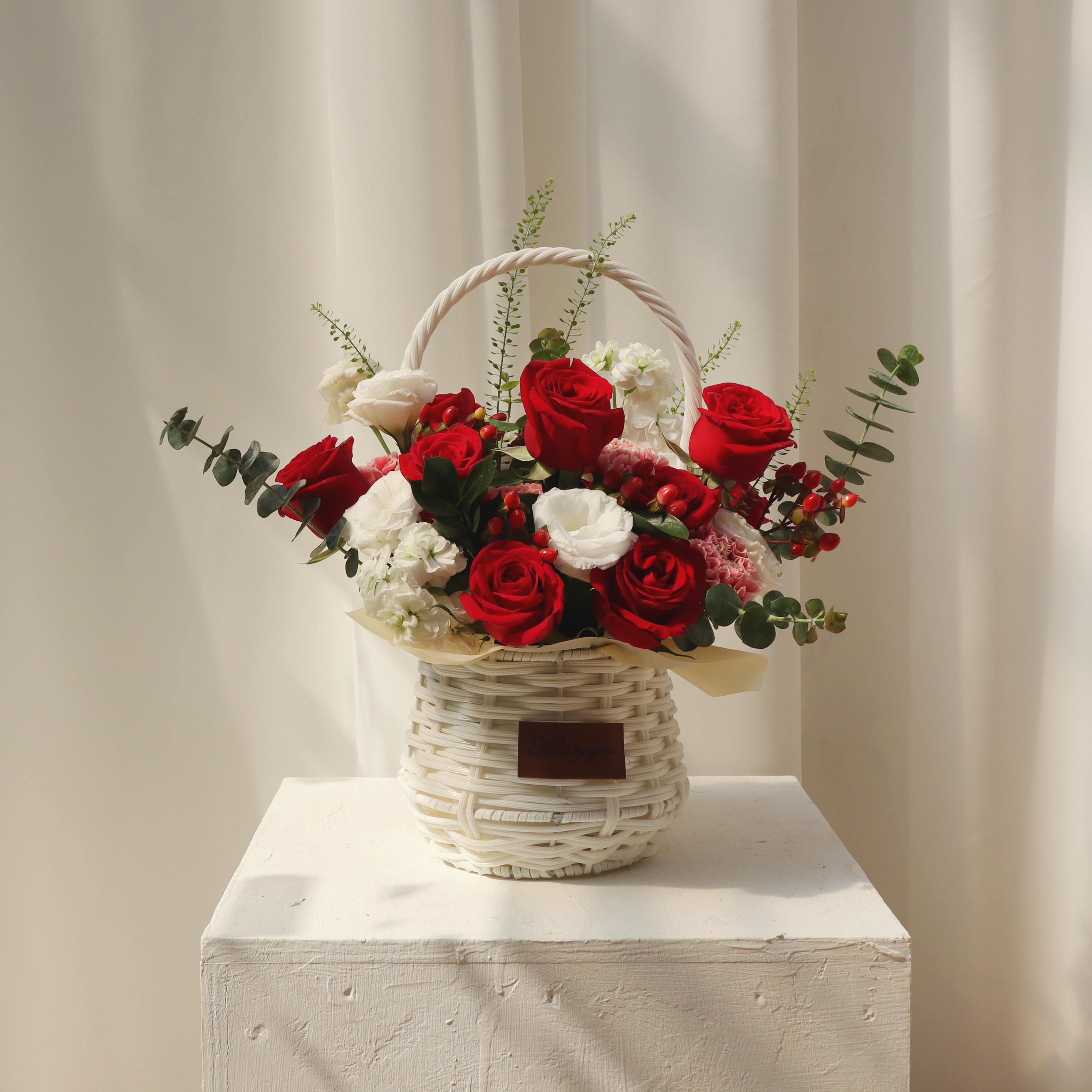 레드 빨간 로즈 장미 톤온톤 플라워 꽃다발 생화 꽃바구니 생일 기념일 프로포즈 전국꽃배달