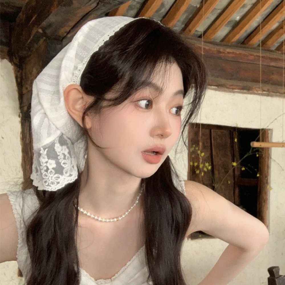 전참시 304회 크로셰 삼각두건 모자 귀여운 스카프 의상 옷 패션 - 상품 이미지