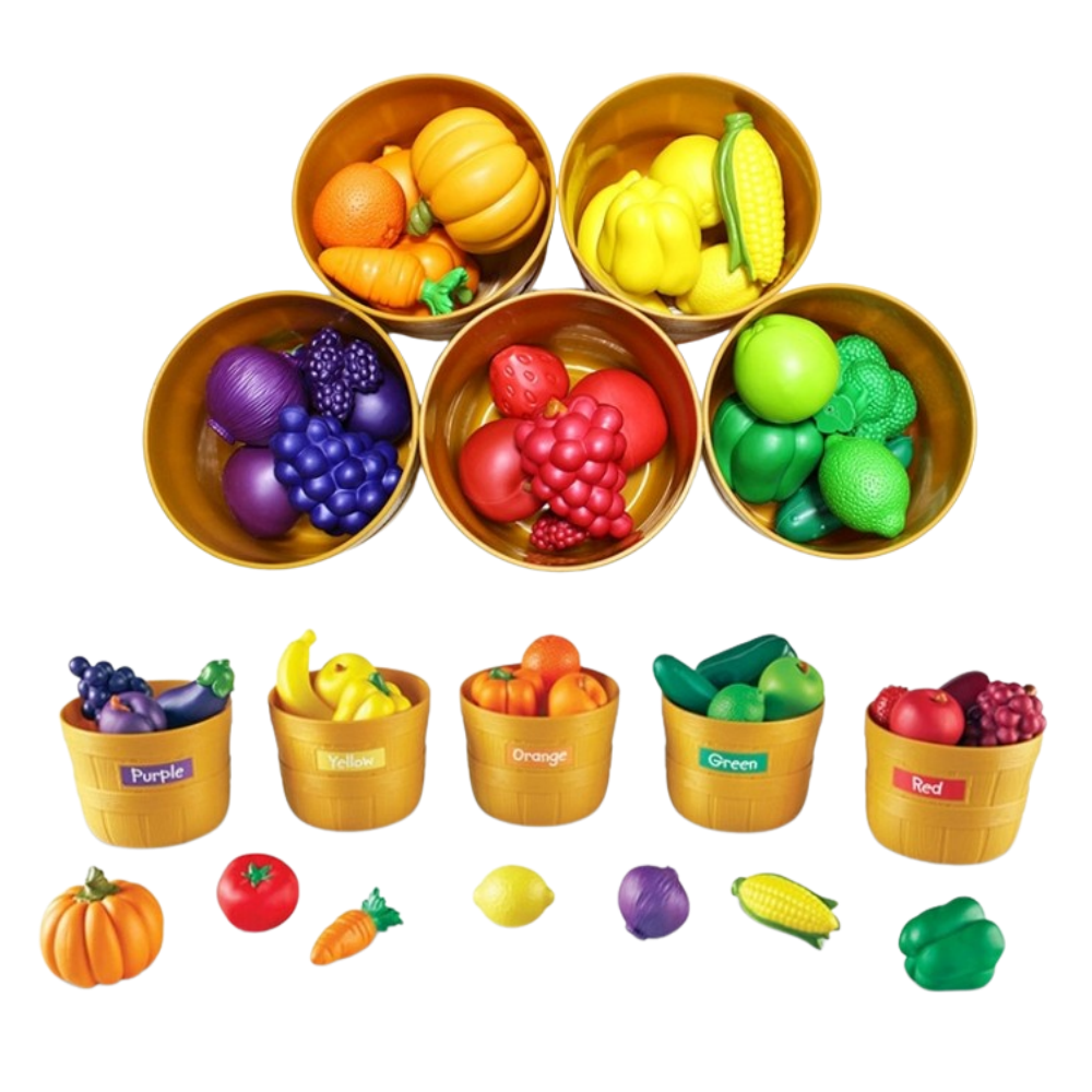 러닝리소스 파머스마켓 과일야채 색깔구별세트 과일장난감