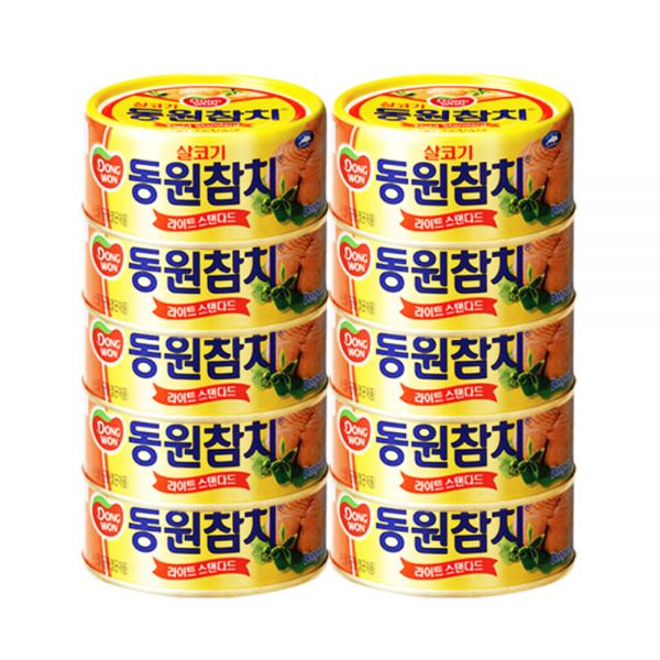 동원 라이트 스탠다드 참치, 100g, 20개 150g × 4개 : HoHo shop