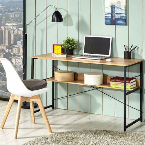 1인용 컴퓨터 책상 게이밍 철재 선반형 1200