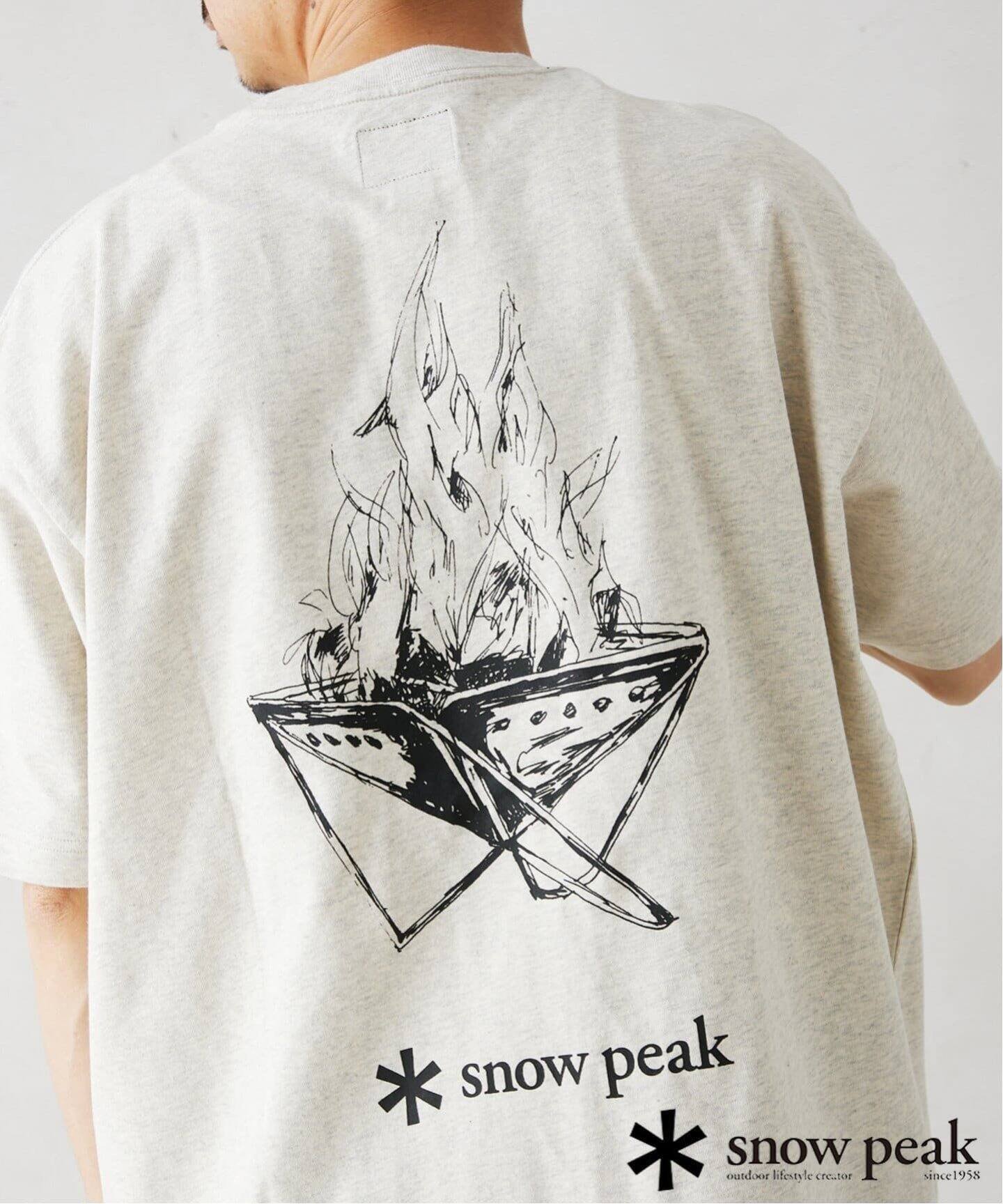 스노우피크 SNOWPEAK x 저널스탠다드 Camp Fire 프린트 반팔 티셔츠 3컬러