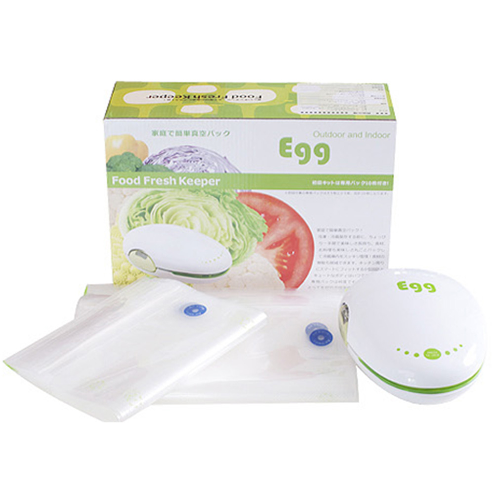 에그 가정용 캠핑용 진공포장기 반영구 비닐팩