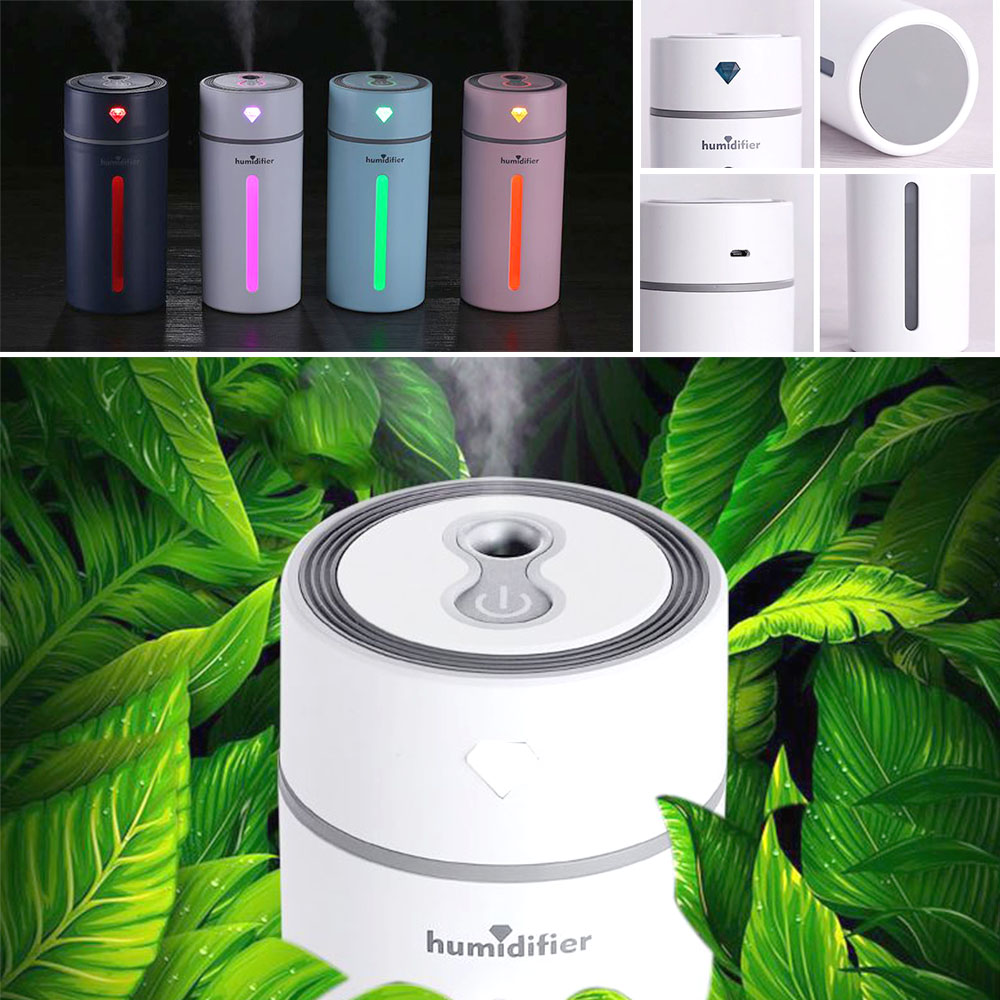 저소음 led 가습기 자동 전원차단 usb 차량용 사무실 탁상 보습 무드등