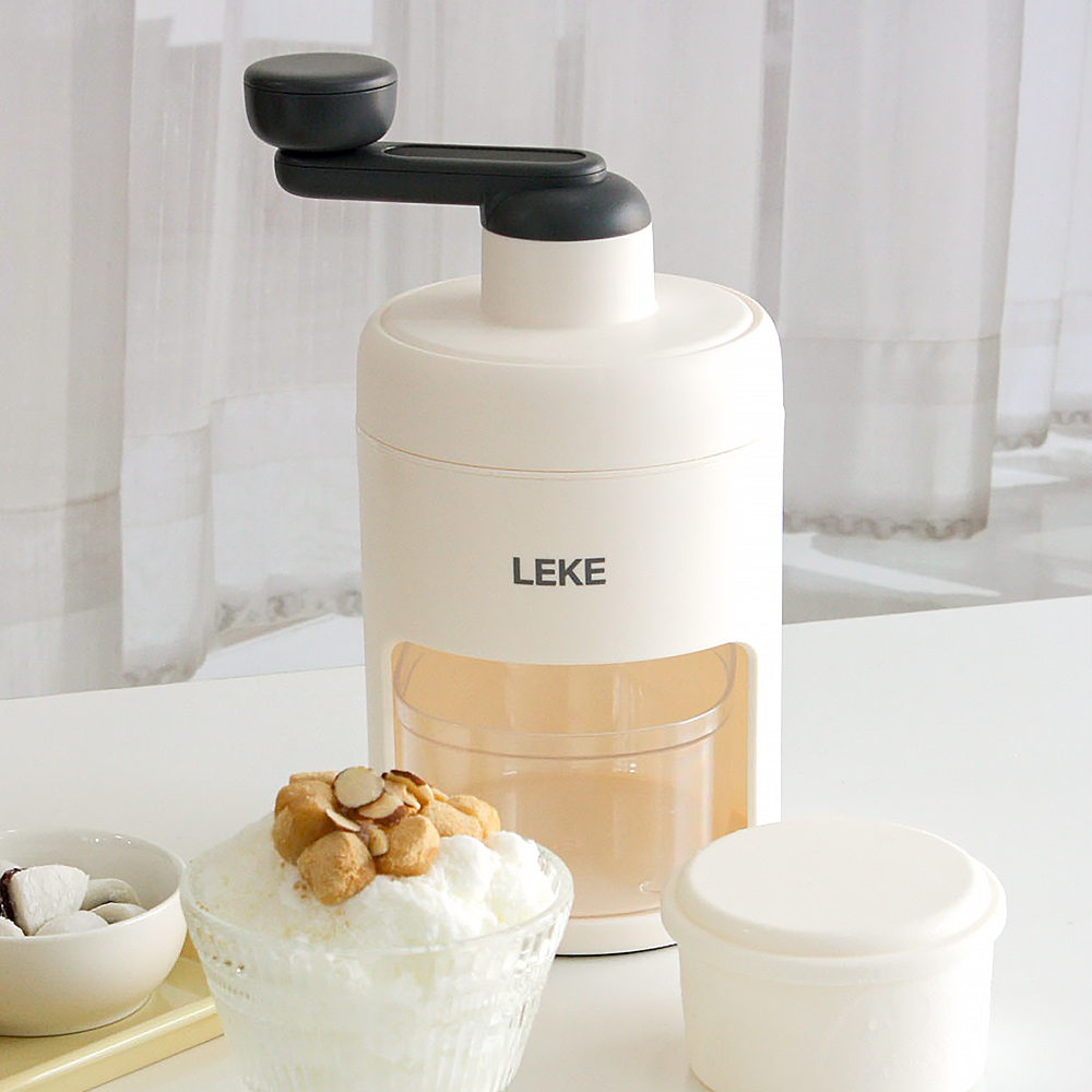 니드코 리케 폴리 빙수기 가정용 수동 레트로 팥빙수 슬러시 기계 눈꽃 우유 얼음