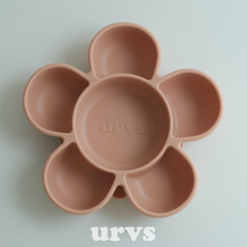 urvs 꽃흡착식판 실리콘 플로럴트레이 뚜껑세트