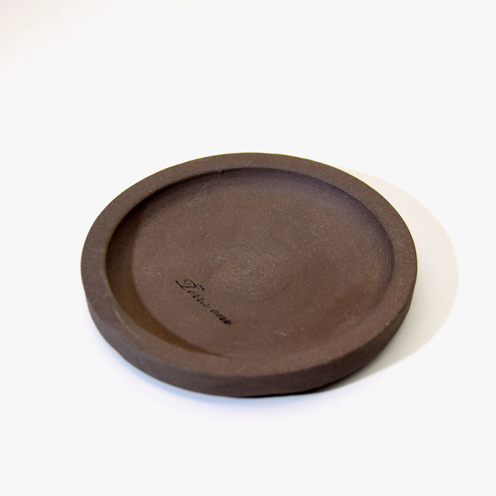 테라원 물구멍 없는 수제 토분 디퓨져 굽실린더 받침셋트 13x10cm 다크초코 이미지 8