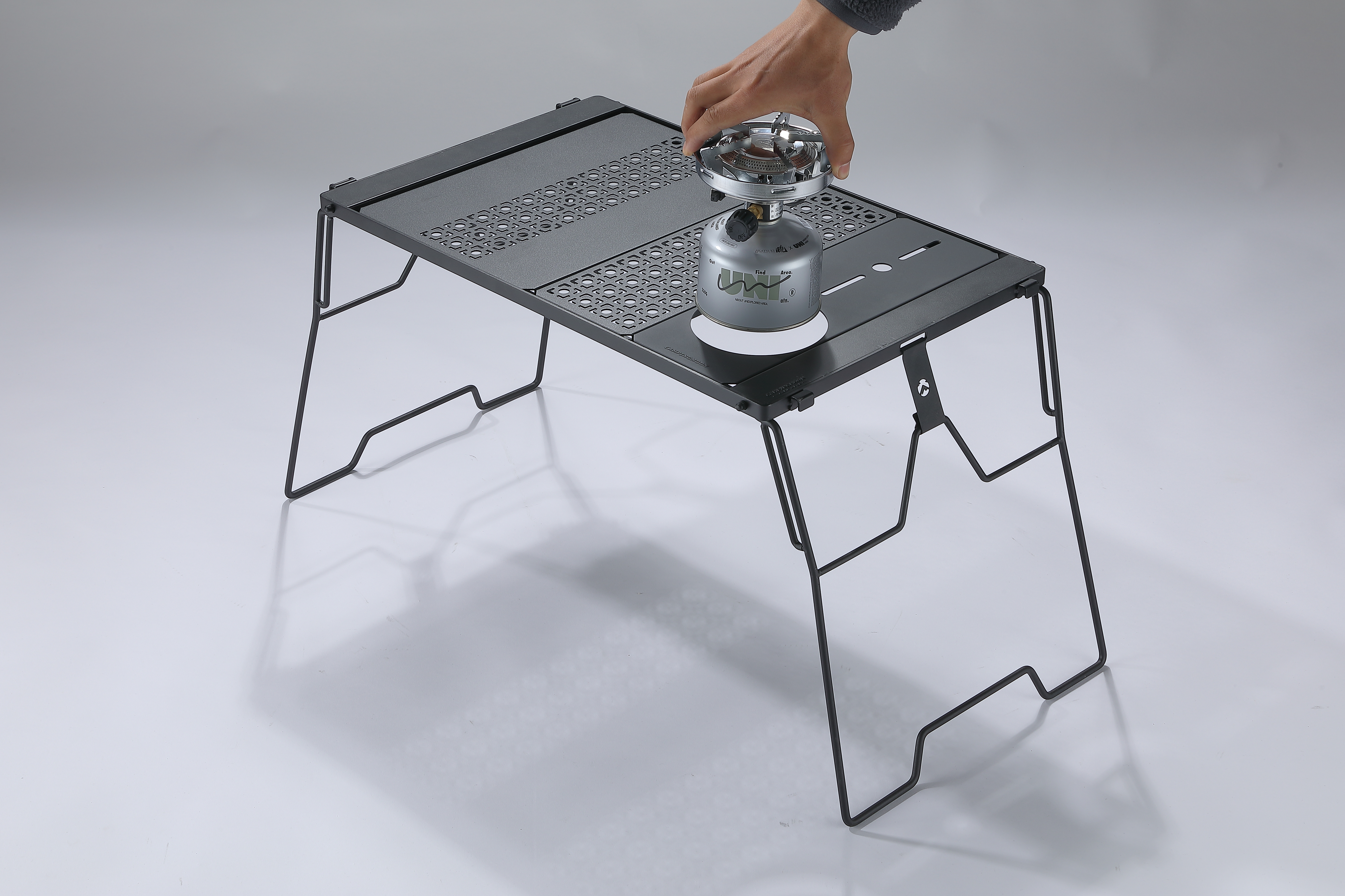 캠핑문 IGT 하프 버너 플레이트 유닛 상판 캡틴스태그 버너 호환 블랙 JP-12