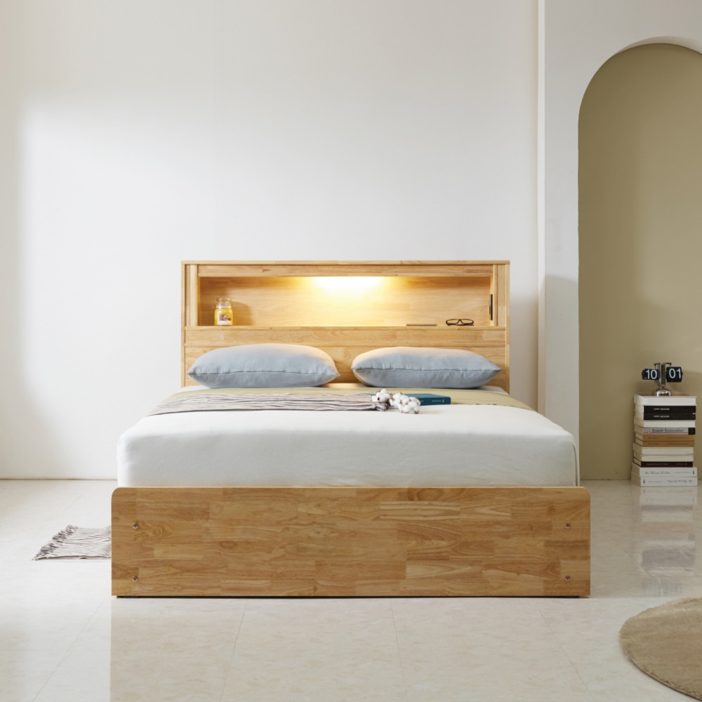 테디 원목침대프레임 높은침대프레임 서랍형 엔틱 슈퍼싱글