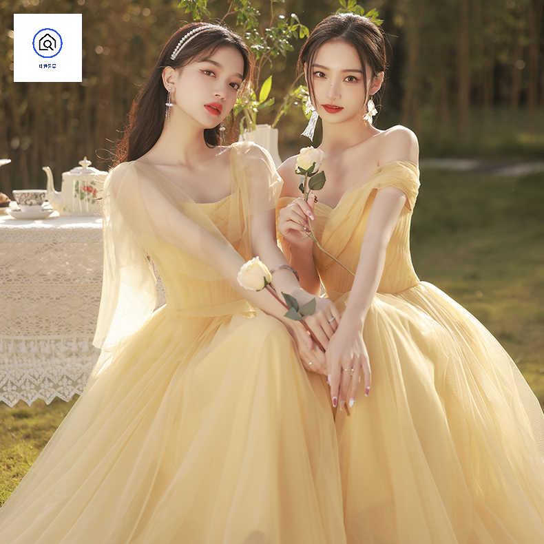 스냅 웨딩촬영 유색드레스 피로연 셀프웨딩드레스 - 상세 이미지 5