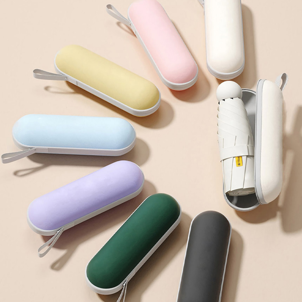 로라벨 미니 우양산 암막 양산 우산 초경량 자외선 차단 휴대용 접이식 남자양산 케이스