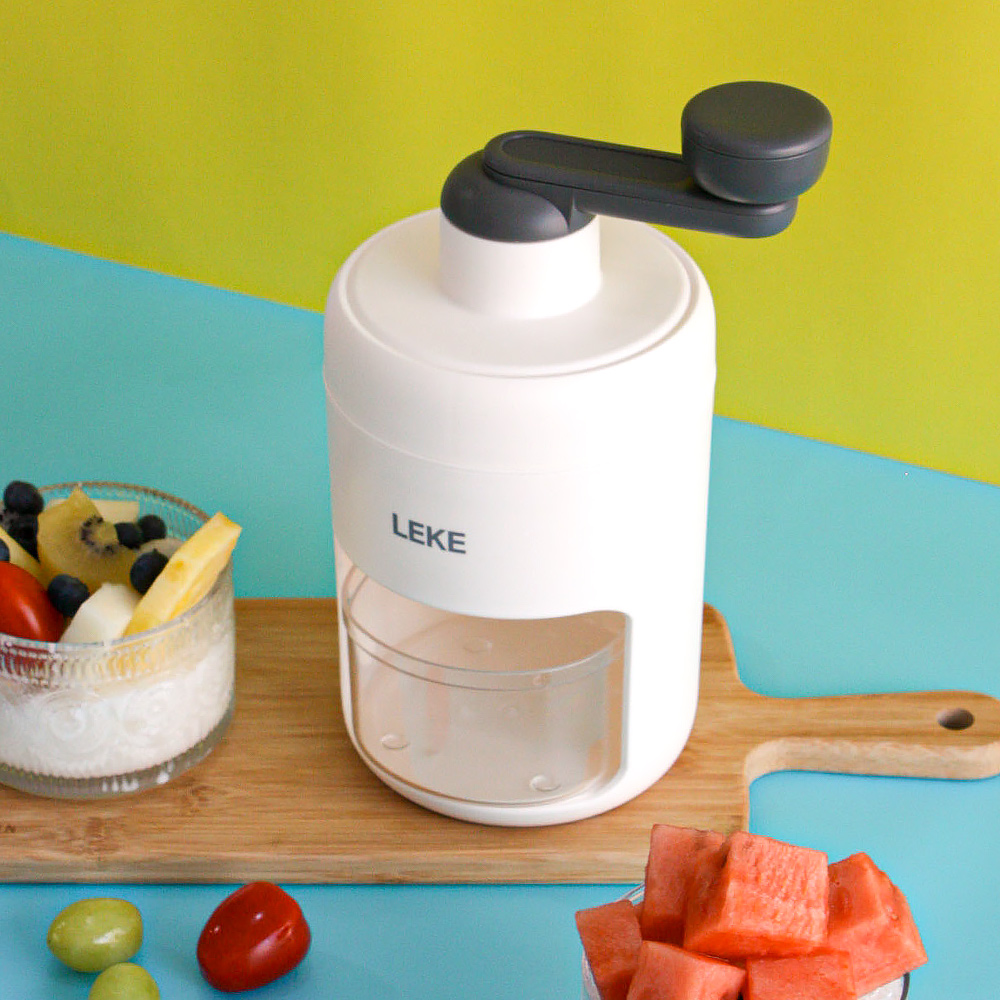 니드코 리케 폴리 빙수기 가정용 수동 레트로 팥빙수 슬러시 기계 눈꽃 우유 얼음