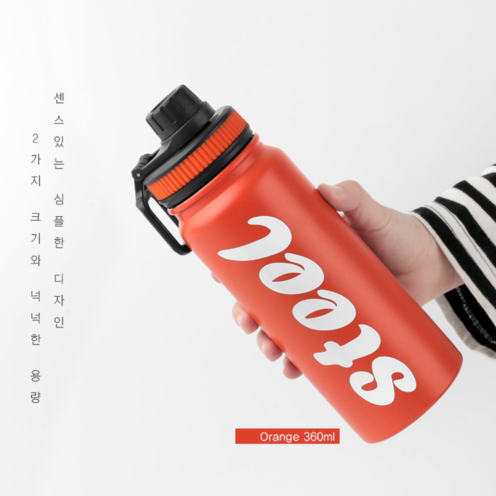 축구선수물통 아이물병 스텐 마라톤 운동텀블러 러닝 휴대용 보온 보냉 레드 760ml 이미지 6