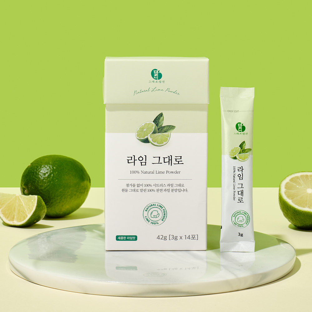 100% 라임 원물 껍질째 그대로 말린 라임스틱 6박스(총 84포) - 상세 이미지 2