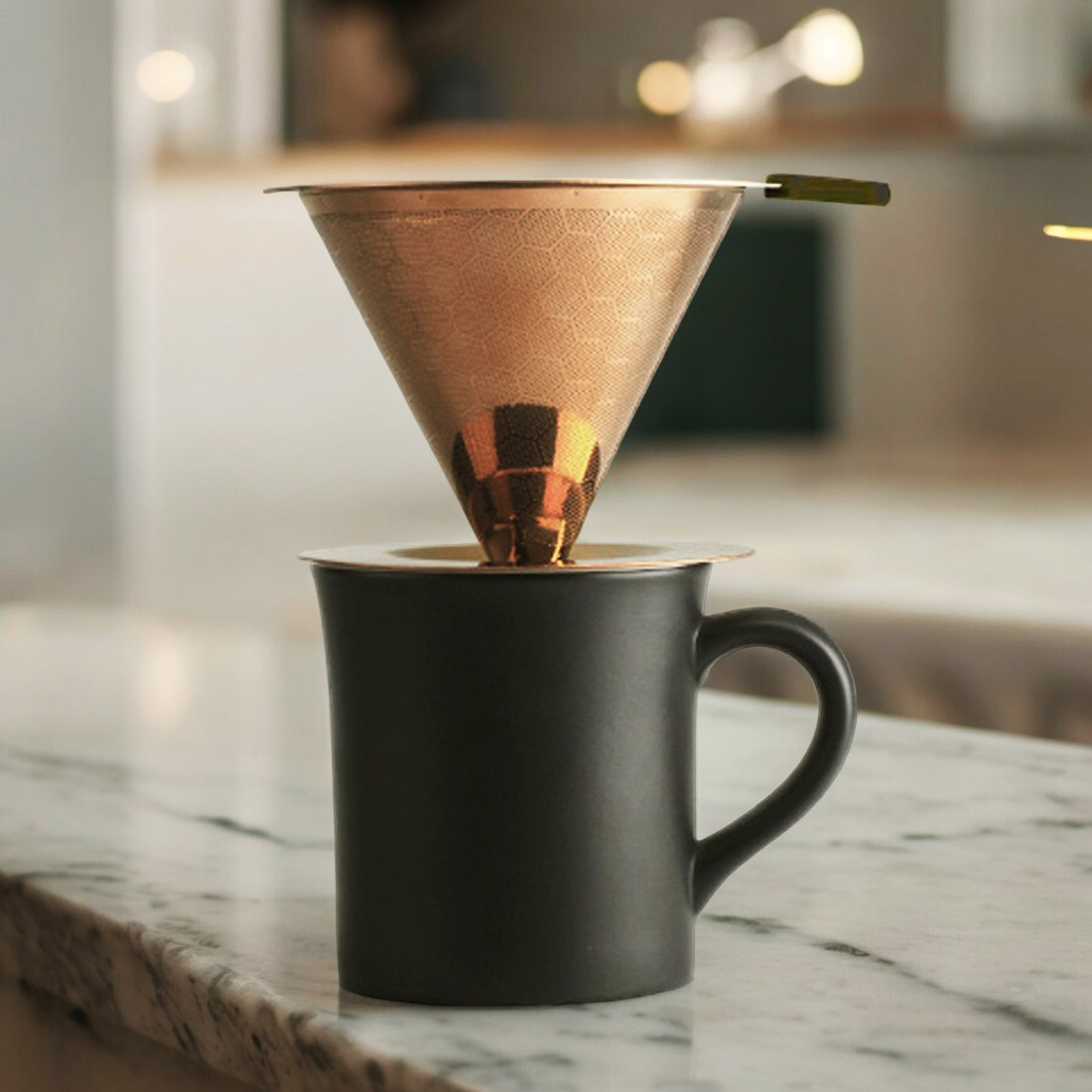 스텐 커피드리퍼 커피거름망 드리퍼거치대 캠핑 핸드드립 여과기 반영구 필터